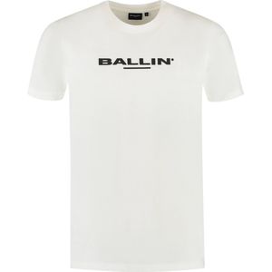 BALLIN' - Wordmark T-shirt - Off-white - Katoen