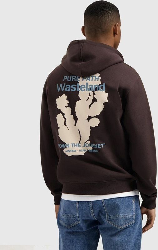 Pure Path - Loose Fit Hoodie - Ecru - Heren - Sweater