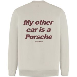 Pure Path - Trui - Wit - Loose Fit Crewneck - 25030309