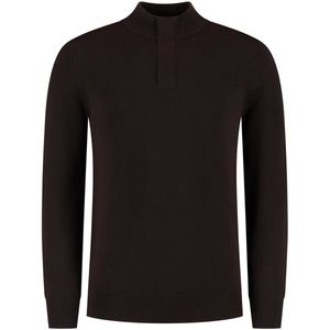 Pure Path - Pullover - Zwart - Regular Fit - Half Zip Knitwear