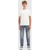 Ballin Amsterdam - Zig Zag Logo T-shirt - Off White - Regular Fit - Korte Mouwen