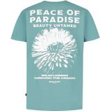 Ballin Amsterdam - Peace of Paradise - T-shirt - Groen - Loose Fit - Korte Mouwen