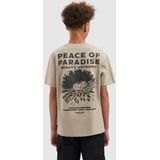 Ballin Amsterdam - Junior Peace of Paradise - T-shirt - Taupe - Loose Fit