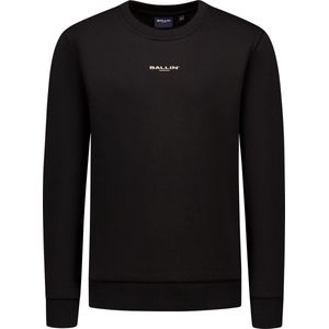 Ballin Amsterdam - Jongens Regular fit Sweaters Crewneck LS - Black - Maat 6
