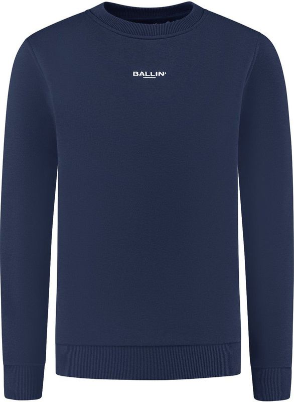 Ballin Amsterdam - Urban Jungle - Sweater - Navy - Regular Fit - Lange Mouwen