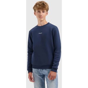 Ballin Amsterdam - Urban Jungle - Sweater - Navy - Regular Fit - Lange Mouwen