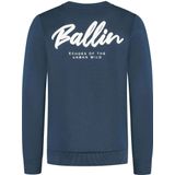 Ballin Amsterdam - Junior Echoes - Sweater - Navy - Regular Fit - Lange Mouwen