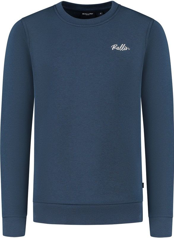 Ballin Amsterdam - Junior Echoes - Sweater - Navy - Regular Fit - Lange Mouwen