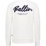 Ballin Amsterdam - Junior Echoes - Sweater - Off White - Regular Fit - Lange Mouwen
