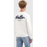 Ballin Amsterdam - Junior Echoes - Sweater - Off White - Regular Fit - Lange Mouwen