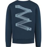 Ballin Amsterdam - Urban Jungle - Sweater - Navy - Loose Fit - Lange Mouwen