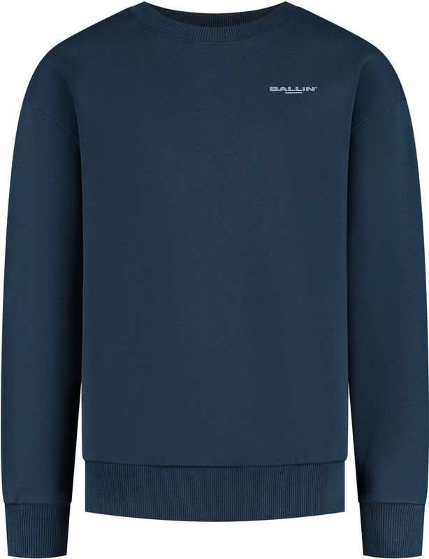 Ballin Amsterdam - Urban Jungle - Sweater - Navy - Loose Fit - Lange Mouwen
