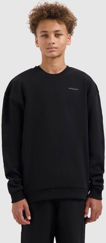 Ballin Amsterdam - Echoes Of Nature - Sweater - Zwart - Regular Fit - Lange Mouwen