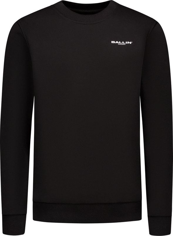 Ballin Amsterdam - Urban Jungle - Sweater - Zwart - Regular Fit - Lange Mouwen