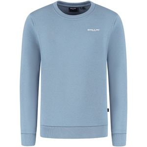 Ballin Amsterdam - Urban Jungle - Sweater - Mid Blue Grey - Regular Fit - Lange Mouwen