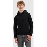 Ballin Amsterdam - Junior Stacked Logo Hoodie - Zwart - Regular Fit