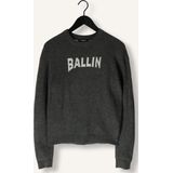 Ballin Amsterdam - Junior Jacquard Knit Sweater - Antra - Loose Fit - Lange Mouwen