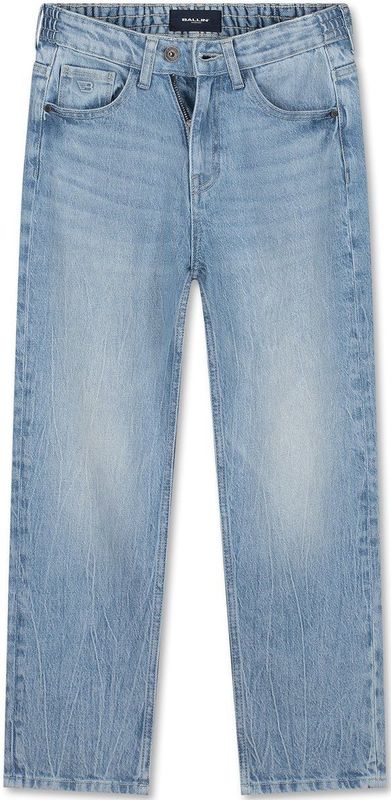 Ballin Amsterdam - Jongens Loose Fit Denim Jeans - Denim Mid Blue