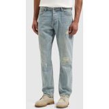 PURE PATH - The Eric Regular Fit Jeans - Lichtblauw - Broek
