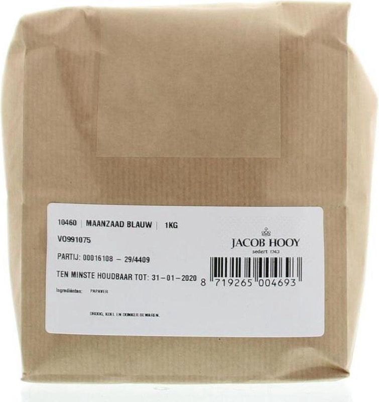 Jacob Hooy - Maanzaad Blauw - Heel - 1kg