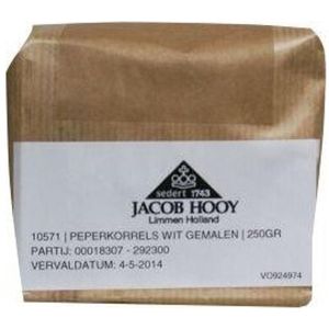 Jacob Hooy - Peper Wit Gemalen - 250 Gram - Kruiden