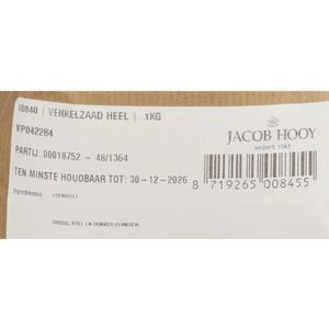 Jacob Hooy - Venkelzaad Heel - Kruiden - 100g - Natuurlijk