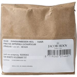 Jacob Hooy - Duindoornbessen - 250 gram - Heel