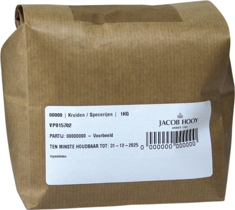 Jacob Hooy - Monnikspeper - Gemalen - Ingrediënten - Bewaren Droog, Koel en Donker
