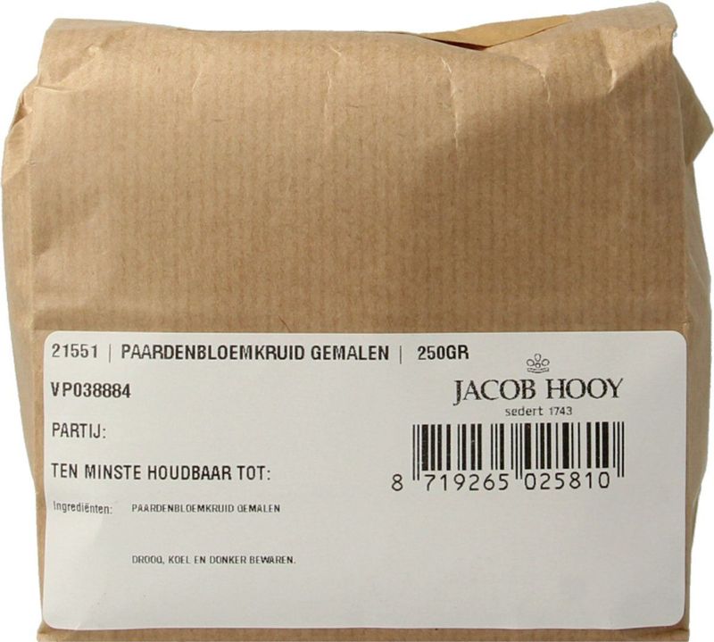 Jacob Hooy - Paardenbloemkruid - Gemalen - 100g - Voedingssupplement