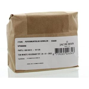 Pepermuntblad gemalen