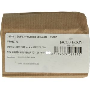 Jacob Hooy - Sabal Vruchten - Gemalen - Drogisterij