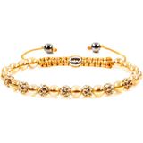 Karma - Armband Spiral Indian Summer - Rosé - Natuursteen - Kristal