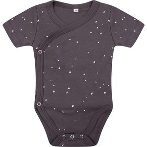 Little Indians - Newborn - Romper - Grijs - Dots Pavement - Korte Mouwen