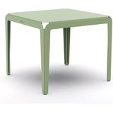 Weltevree | Bended Table | Aluminium Tuintafel 90 x 90 cm | Tuinmeubel, Buitentafel Vierkant, Eettafel Buiten | Tuin Tafel 4 Personen | Lichtgroen