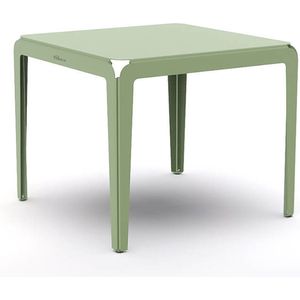 Weltevree | Bended Table | Aluminium Tuintafel 90 x 90 cm | Tuinmeubel, Buitentafel Vierkant, Eettafel Buiten | Tuin Tafel 4 Personen | Lichtgroen