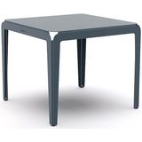 Weltevree - Bended Table 90 - Grijs Blauw - Lichtgewicht aluminium tuintafel