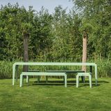 Weltevree - Bended Table 270 - Lichtgewicht aluminium tuintafel - Pale Green