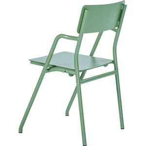 Weltevree | Flip Up Chair | Buitenstoel, Design Tuinstoel met Opklapbare Zitting | Aluminium | Gepoedercoat | Olijfgroen RAL 6011