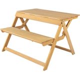 Weltevree - Folding picnic - Opvouwbare picknicktafel of bank met rugleuning  -  Bamboe