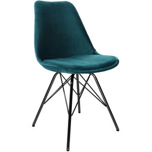 Kick kuipstoel Velvet - Blauw
