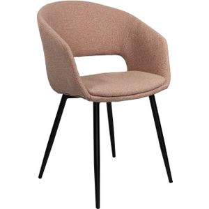 Kick - Dean - Eetkamerstoel - Roze - Katoen