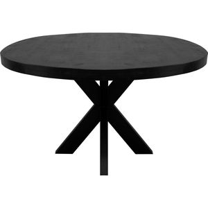 Kick eettafel Dax rond - 120cm - Zwart