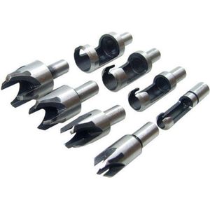 Hofftech Proppenboor Set - Recht: 6 t/m 16 mm - Tapse: 13 t/m 22 - 8 delig