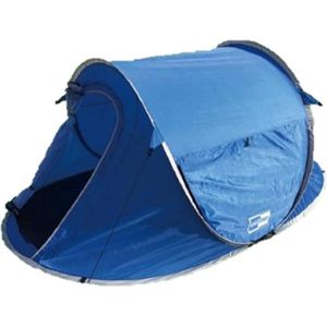 Pop Up Tent 245 X 145 X 95 Cm Waterdicht & Uv Beschermd - Blauw - 2 Persoons