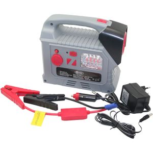 Hofftech Jumpstarter Compressor - USB - LED Lamp - 12V - Lithium 7.8Ah
