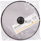 Benson Ronde spatdeksel - Ø 29 cm - met kunststof knop - zwart