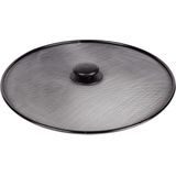 Benson Ronde spatdeksel - Ø 29 cm - met kunststof knop - zwart
