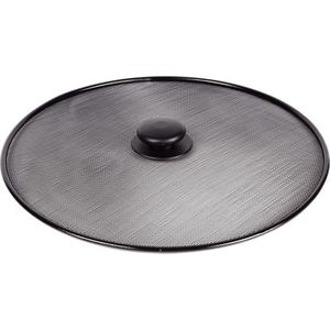 Benson Ronde spatdeksel - Ø 29 cm - met kunststof knop - zwart