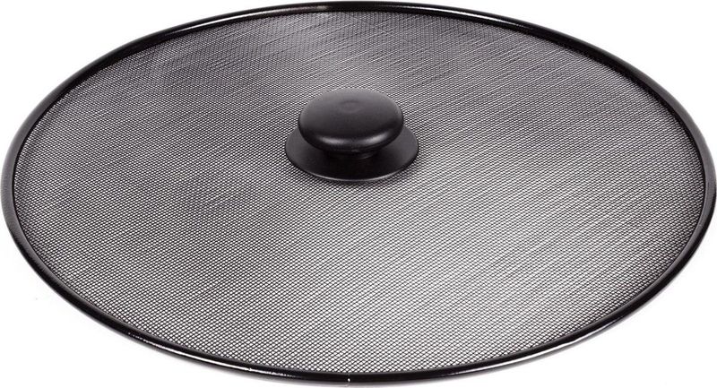 Benson Ronde spatdeksel - Ø 29 cm - met kunststof knop - zwart