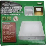 Hofftech Plafonnière - LED - Vierkant 22 x 22 cm - 18W / 1200 Lumen -Wit